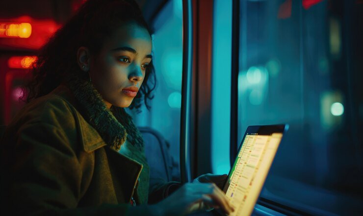 Pengguna saling berbagi tautan undangan melalui perangkat mobile