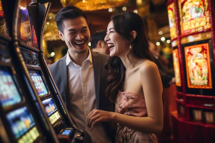 Pengguna smartphone mengajak teman untuk bergabung di platform hiburan digital